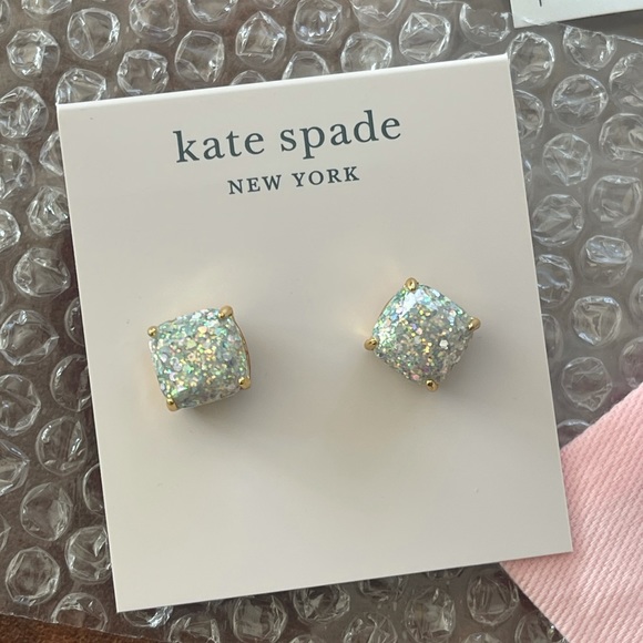 kate spade Jewelry - NWT Kate Spade Square Studs with dust bag
